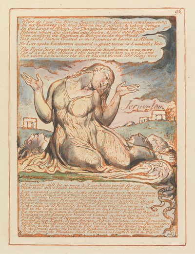 Jerusalem, Plate 92 by William Blake